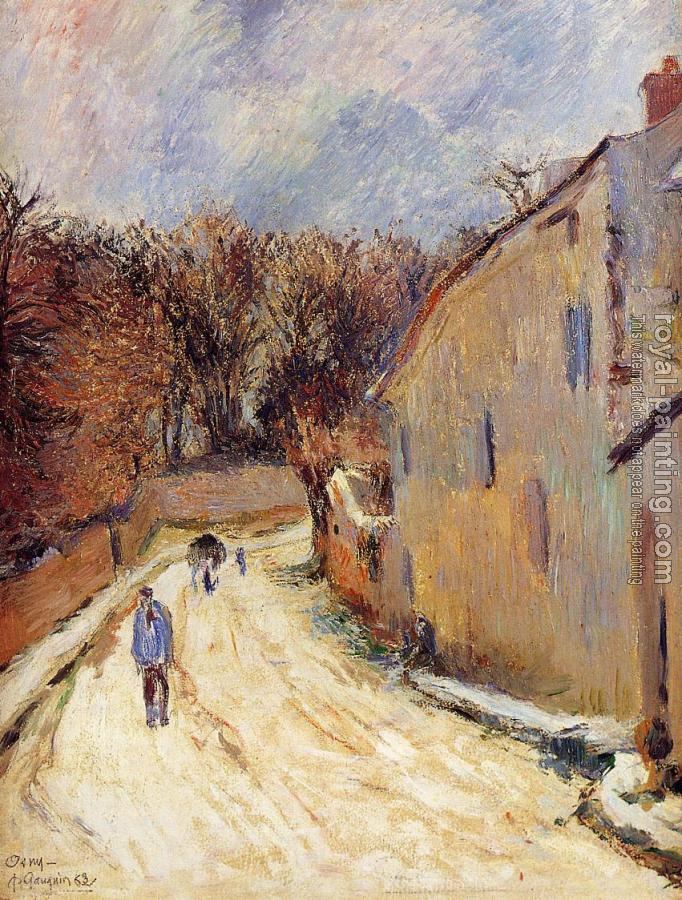 Paul Gauguin : Osny, rue de Pontoise, Winter